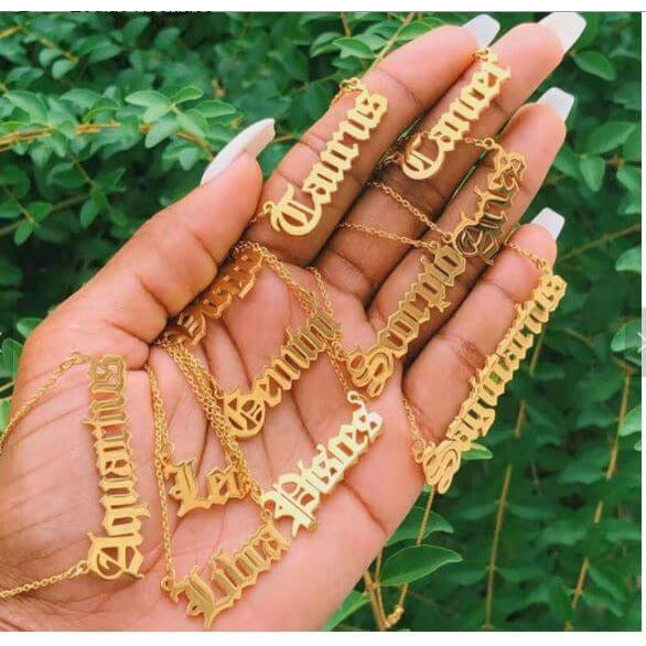 ZODIAC BABE - NAME NECKLACE - Itgirl Accessories Store