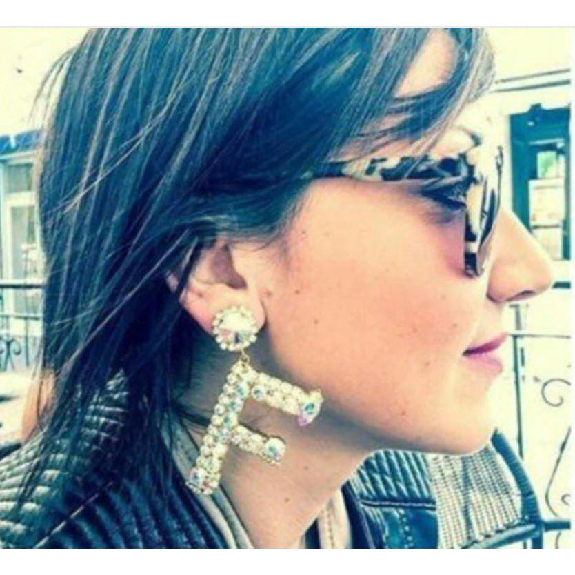 TO THE LETTER - STATEMENT EARRINGS - Itgirl Accessories Store