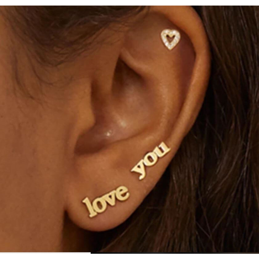 LOVE YOU BAE - WOMEN'S EARRINGS STUDS - Itgirl Accessories Store
